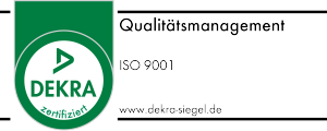 Dekra-Siegel - Qualit�tsmanagement nach ISO 9001